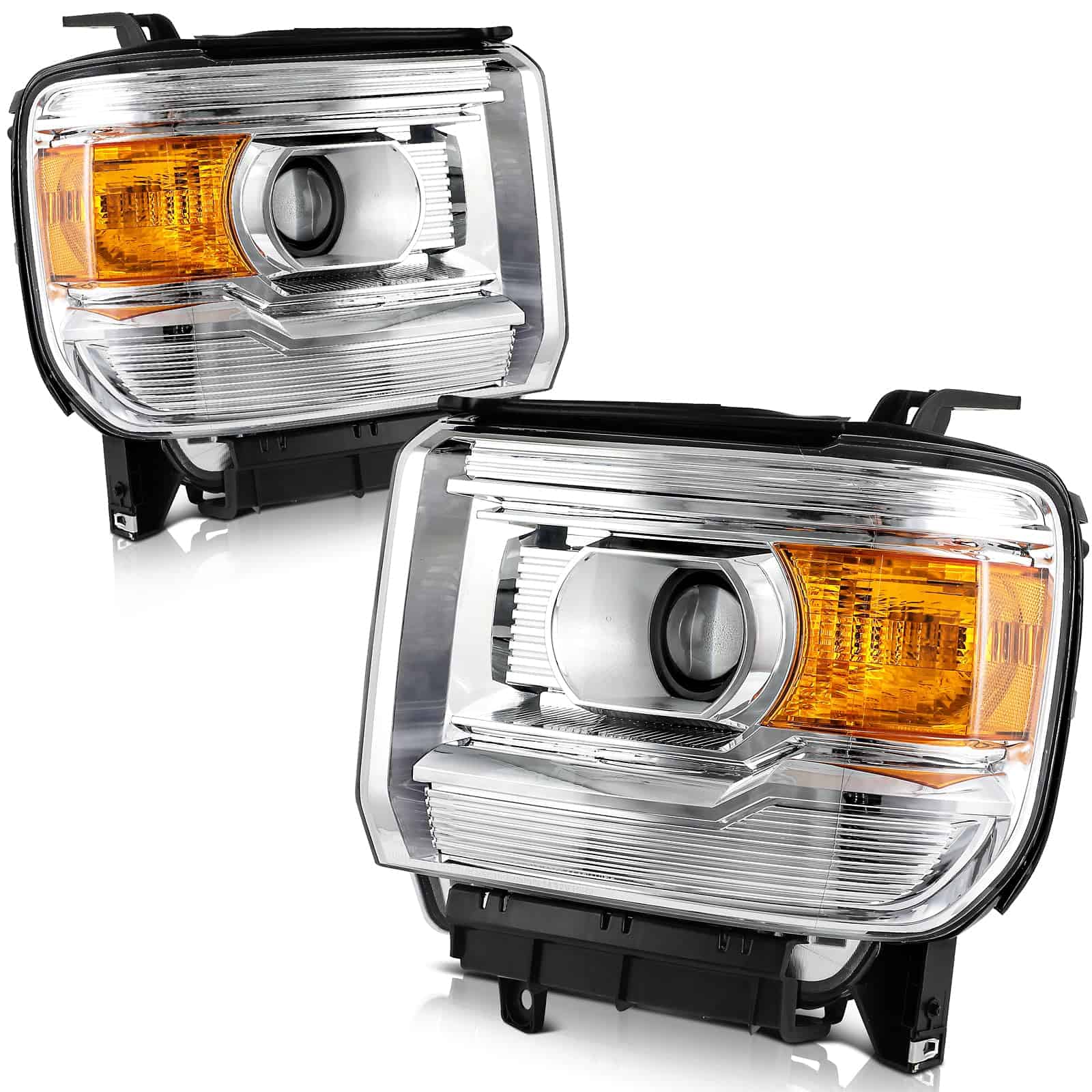 Conjunto de faros ECCPP para GMC Sierra 1500 2014-2018, - Imagen 3