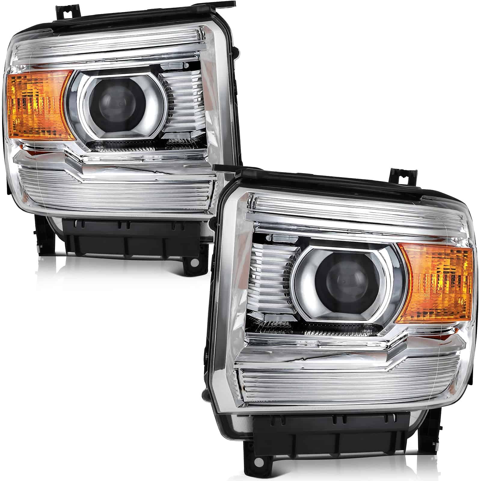 Conjunto de faros ECCPP para GMC Sierra 1500 2014-2018, - Imagen 9