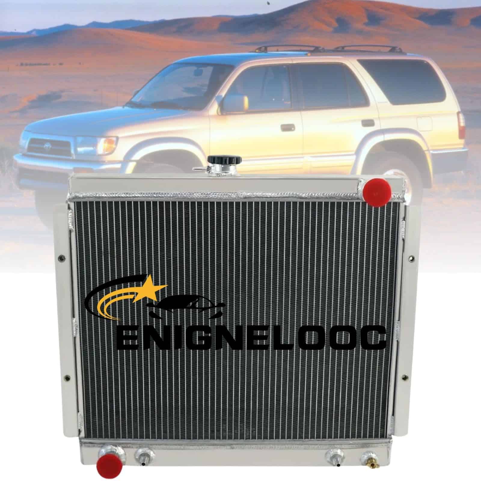 Radiador de aluminio de 3 filas Enignelooc para Toyota