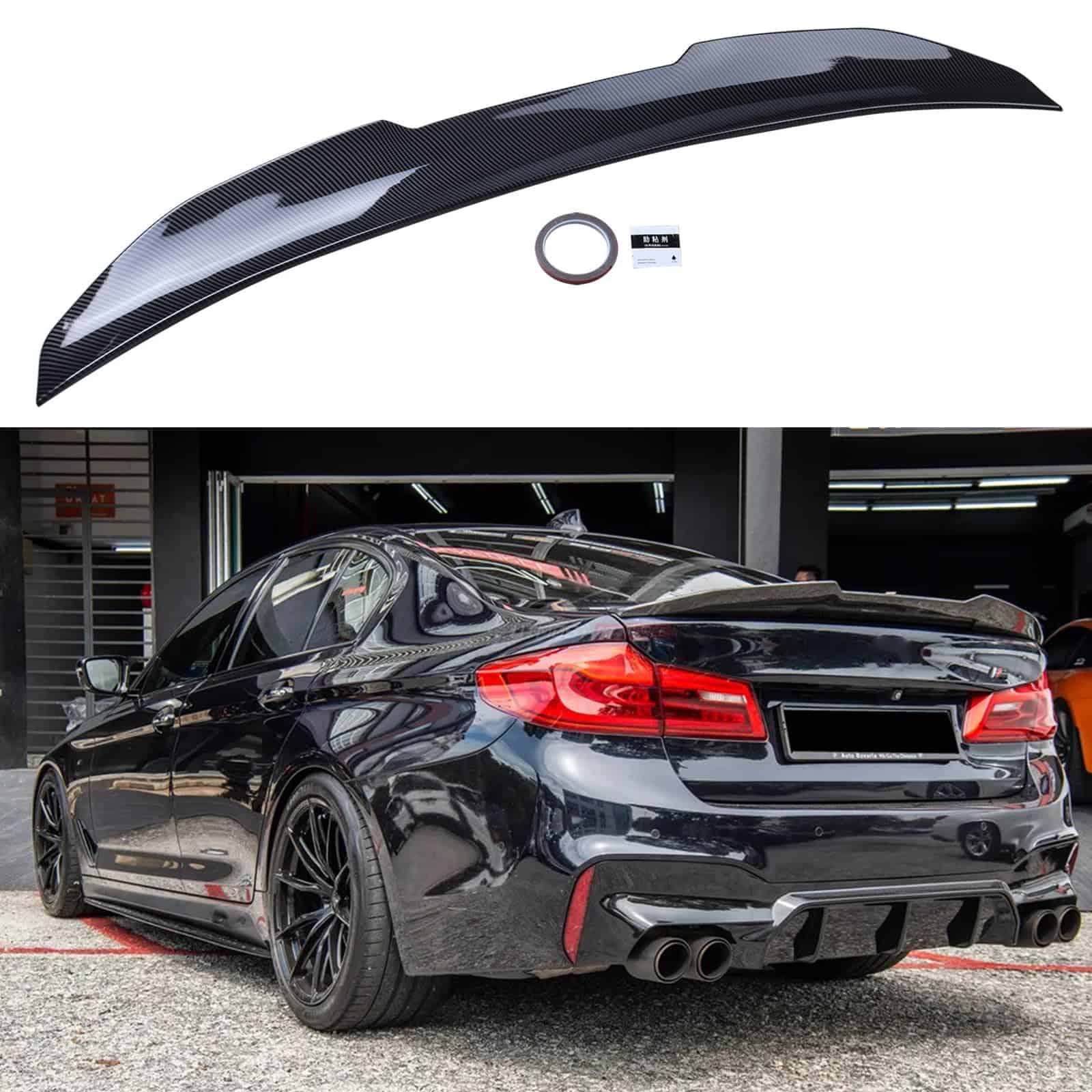 Alerón Trasero de Maletero Negro Brillante AOKAILI