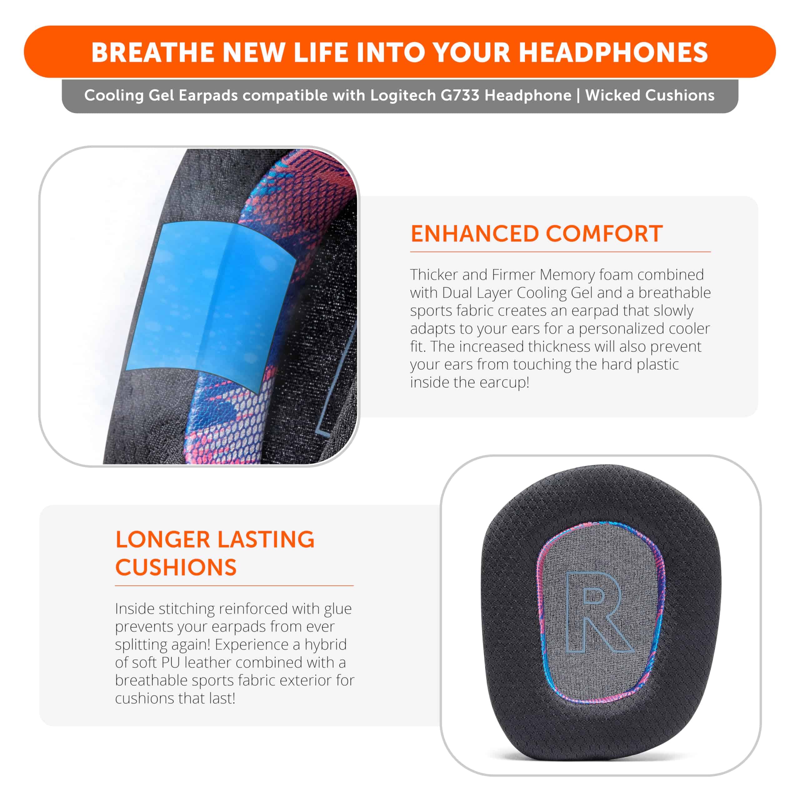 WC Freeze G733 - Almohadillas de Gel Refrigerante para - Imagen 5