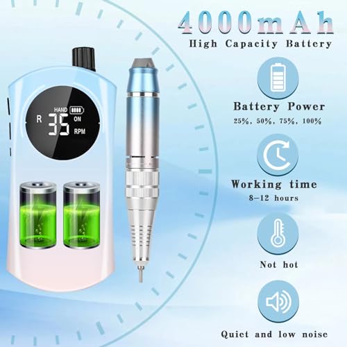 Kit de Taladro de Uñas euuxy New 2024 - Máquina Profesional - Imagen 5