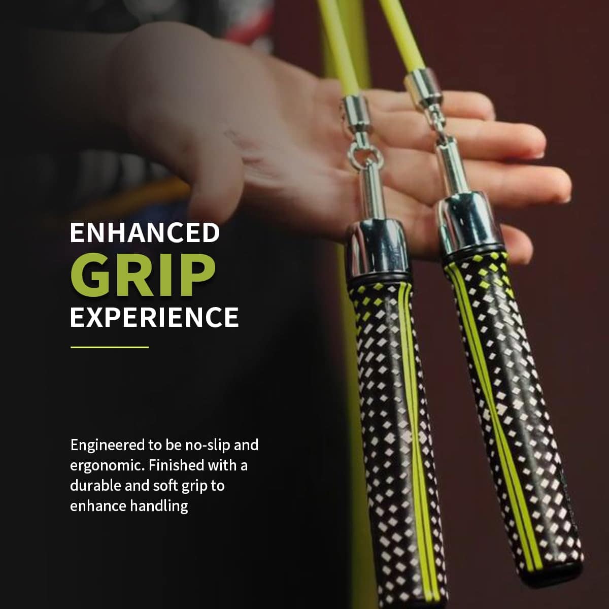 HEREROPE 1/4LB Cuerda para Saltar Ponderada para Velocidad, - Imagen 3