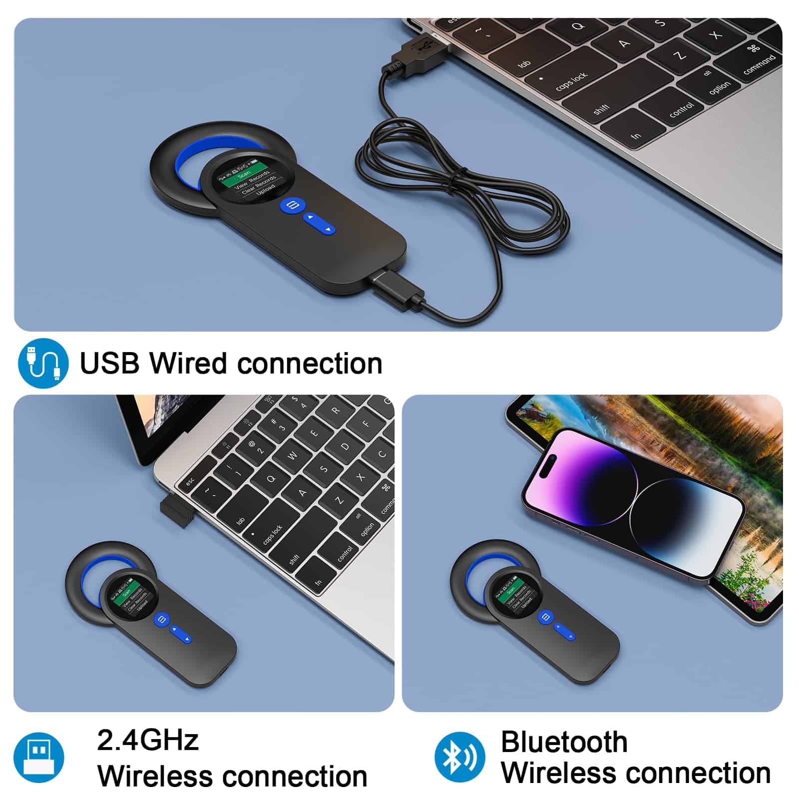 Lector de Microchip Bluetooth Symcode Escáner Inalámbrico - Imagen 3