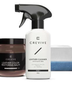 Limpiador de Cuero CREVIVE 8.45 oz y Bálsamo de Reparación