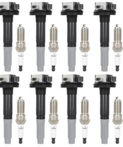 ECCPP 8 bobinas de encendido con 8 bujías de iridio UF780,