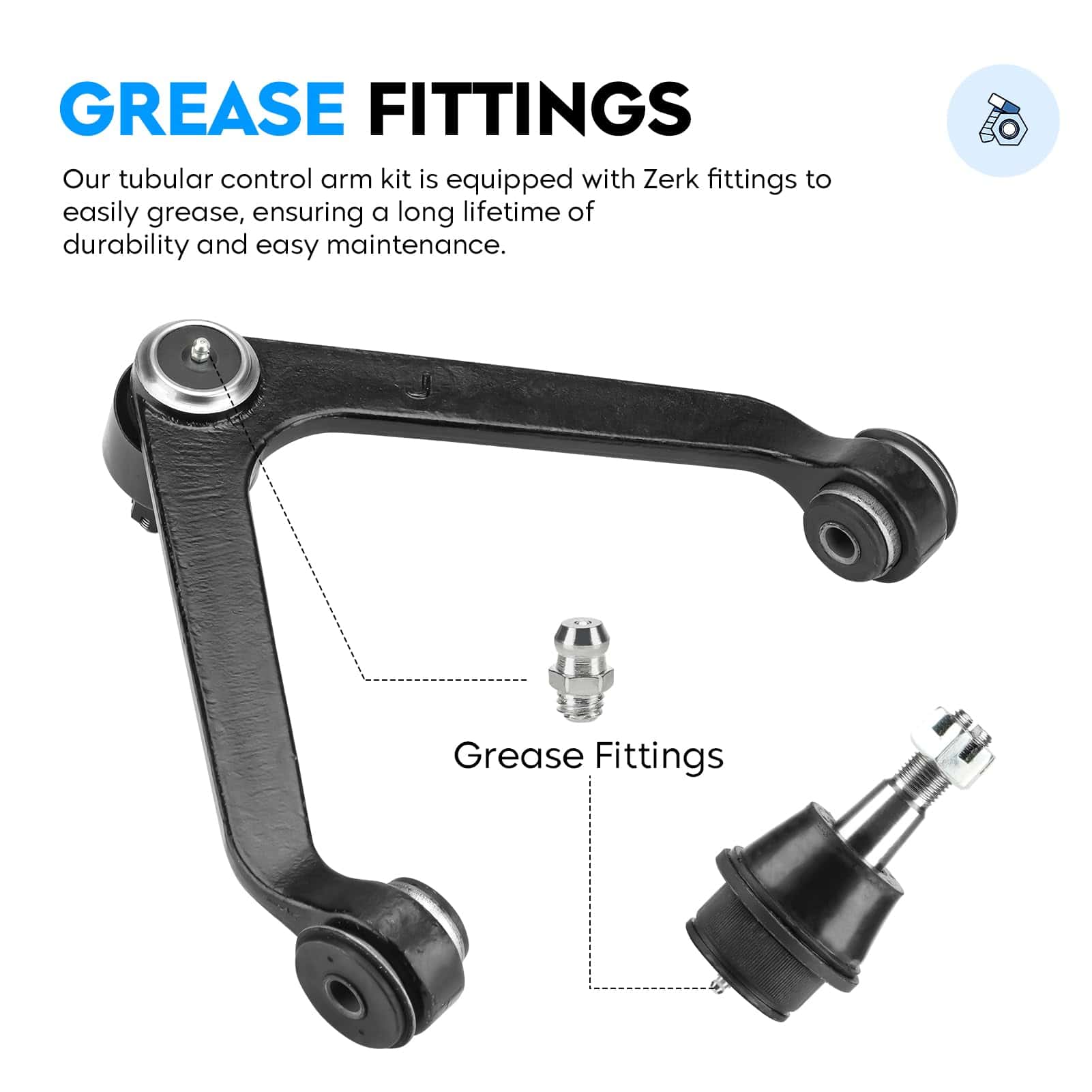 Brazo de control superior delantero con - 8 piezas - Imagen 4