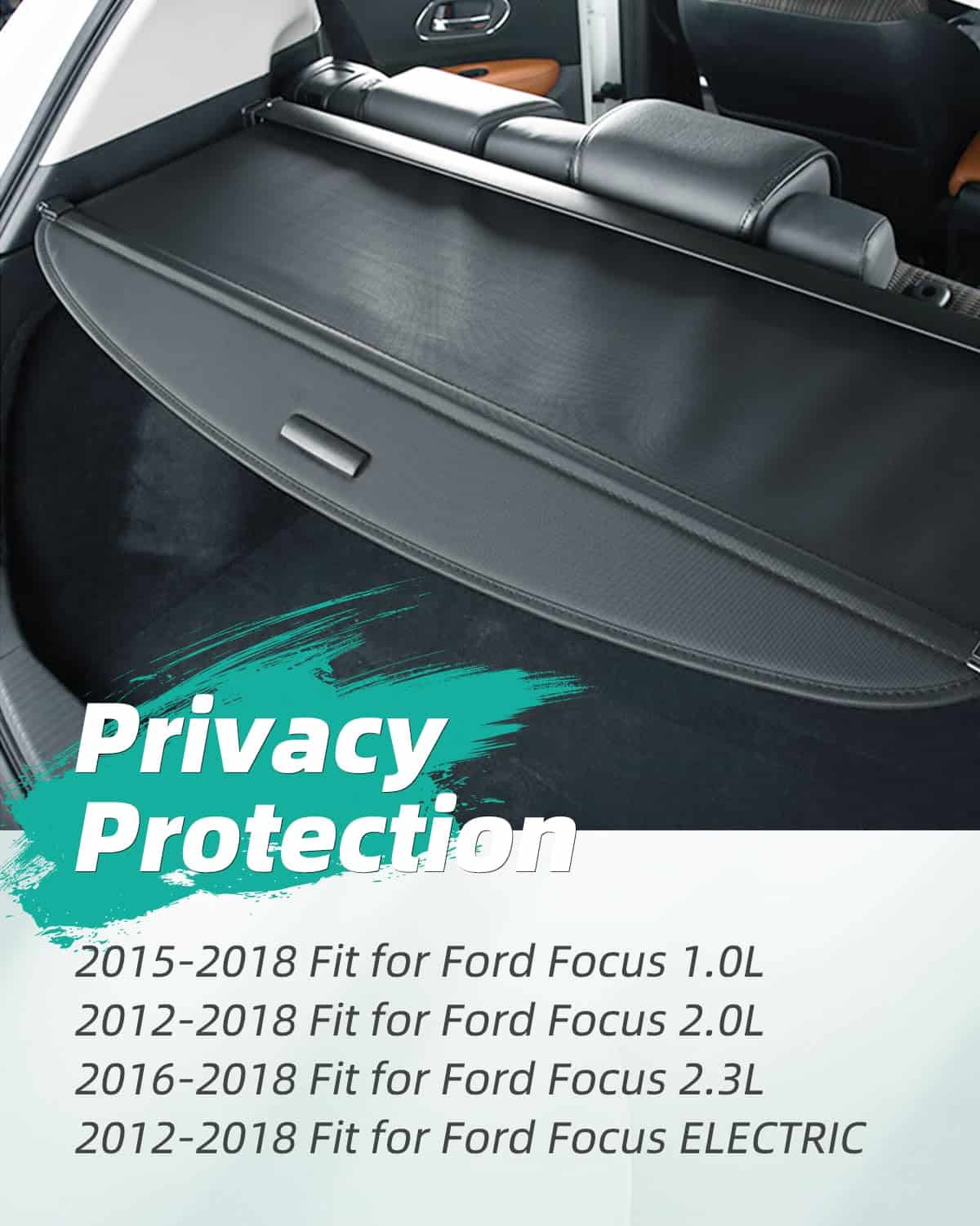 Cubierta de carga SCITOO para Ford Focus 2012-2018 Escudo - Imagen 3