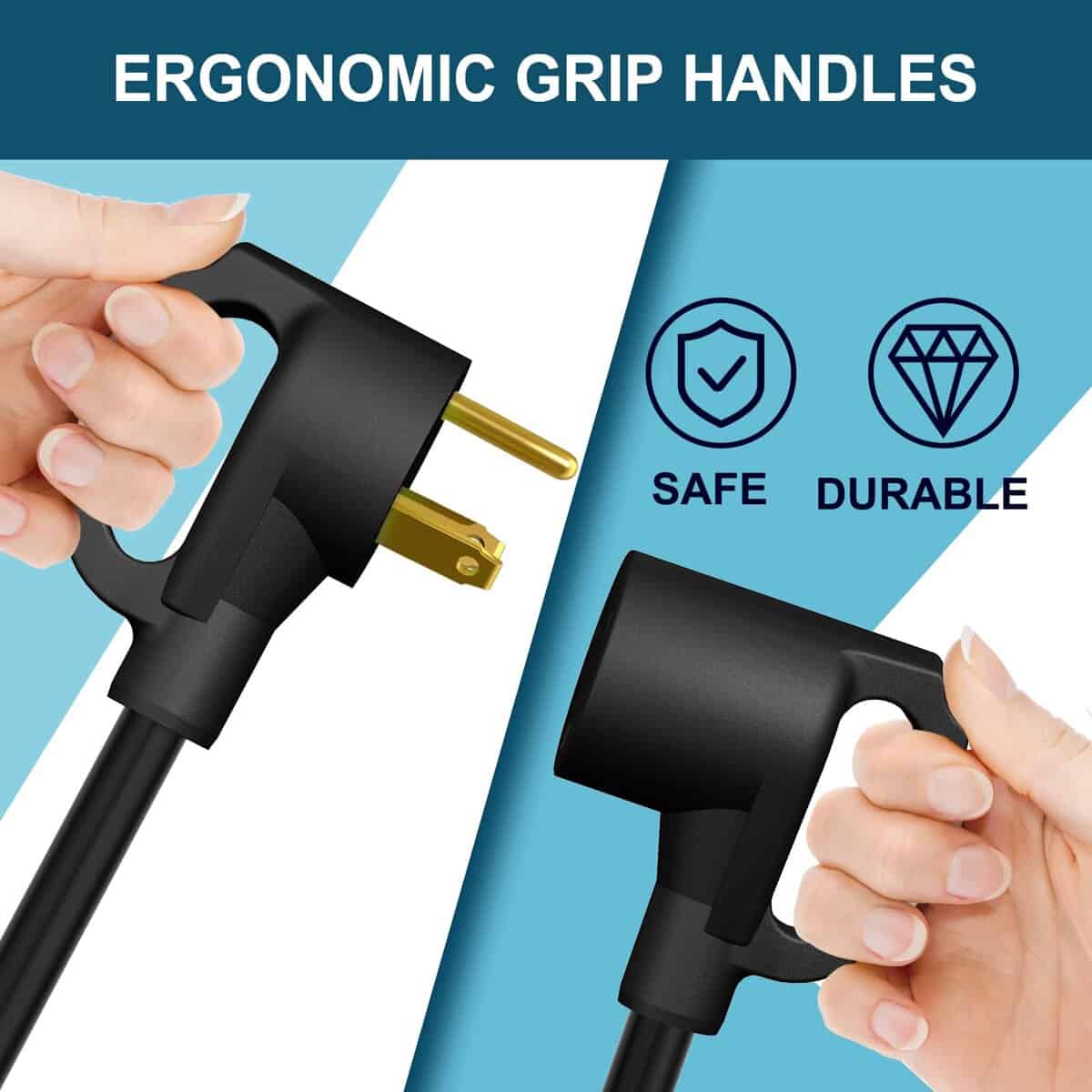 Cable de Extensión de RV STRIGHT de 100 pies 30 Amp, Cable - Imagen 4