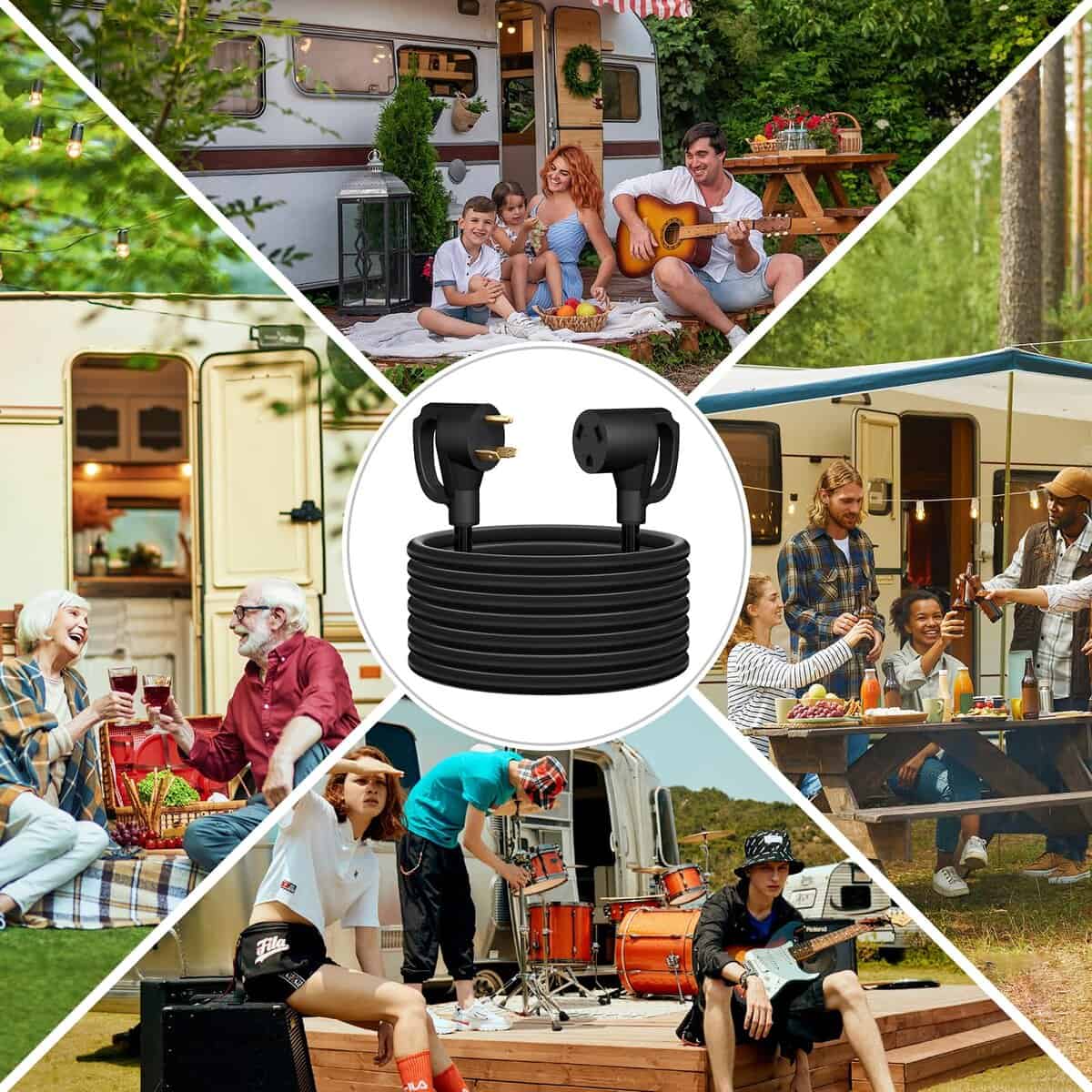 Cable de Extensión de RV STRIGHT de 100 pies 30 Amp, Cable - Imagen 6