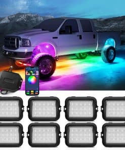 Kit de luces LED para rocas MICTUNING Y1 RGB+IC Dream Color