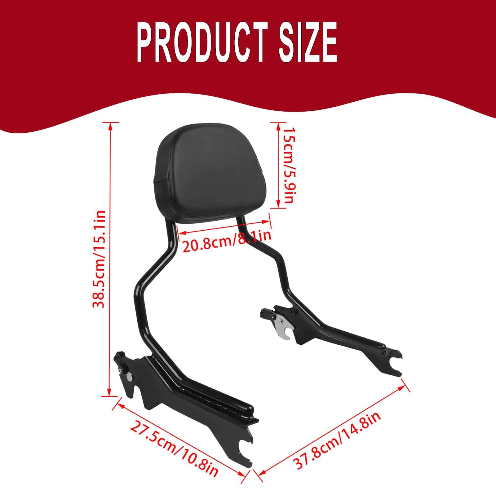 Respaldo desmontable para asiento trasero de pasajero de - Imagen 6