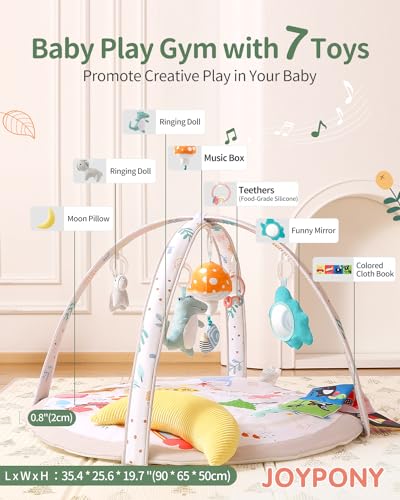 Gimnasio de juegos para bebés Joypony & Alfombra de - Imagen 3