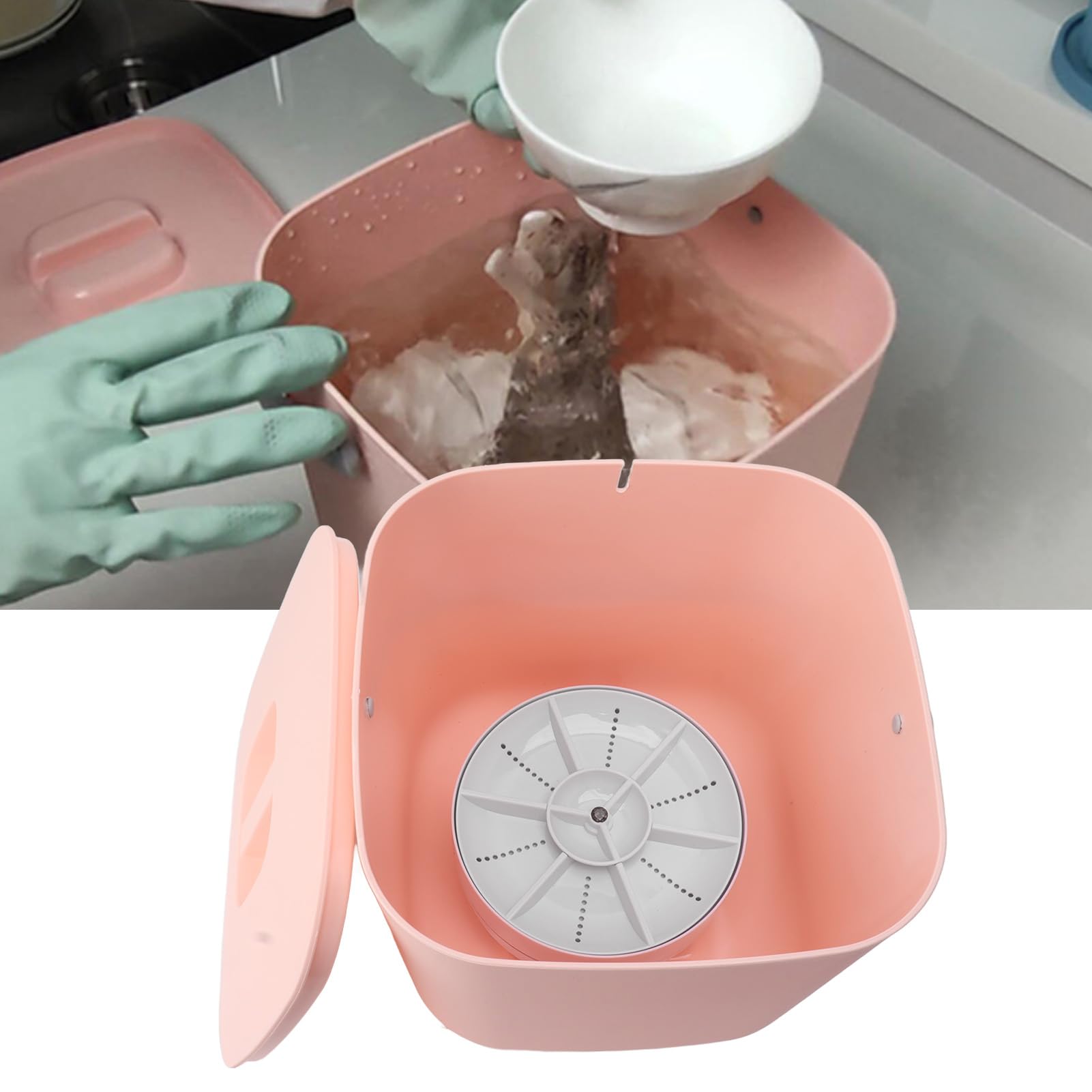 Lavavajillas de Encimera, 18W 8.5V 2A Lavavajillas Portátil - Imagen 5