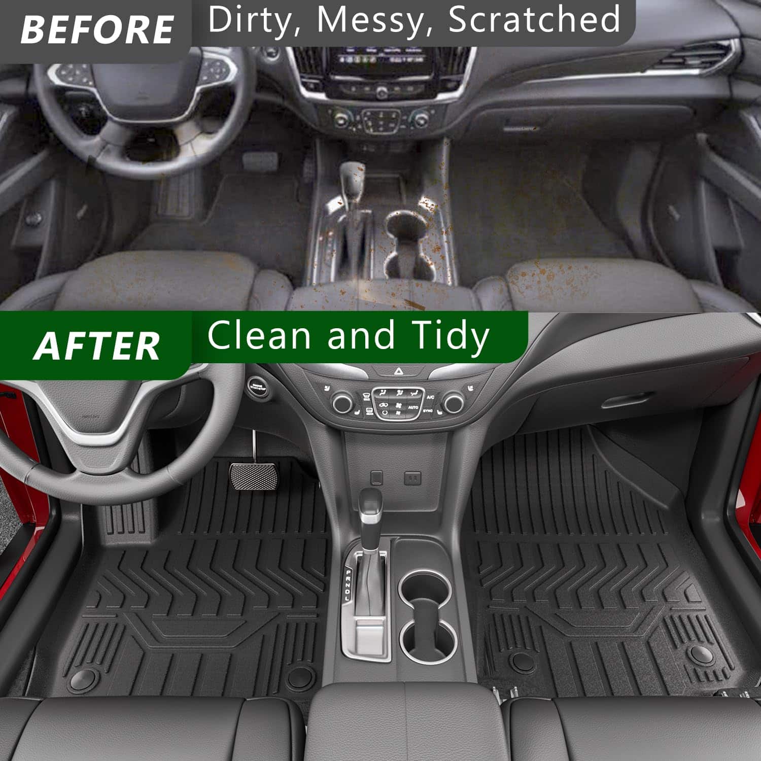 Tapete para Piso y Maletero Compatible con Chevy Equinox - Imagen 4