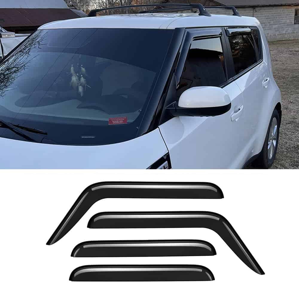 Deflector de viento lateral resistente al -Humo Oscuro - Imagen 4