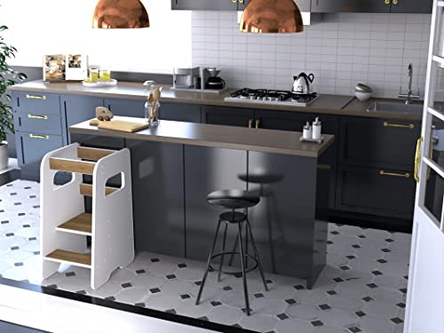 TORRE PARA BEBÉS RONMALL - Taburete de Cocina con Bordes de - Imagen 5