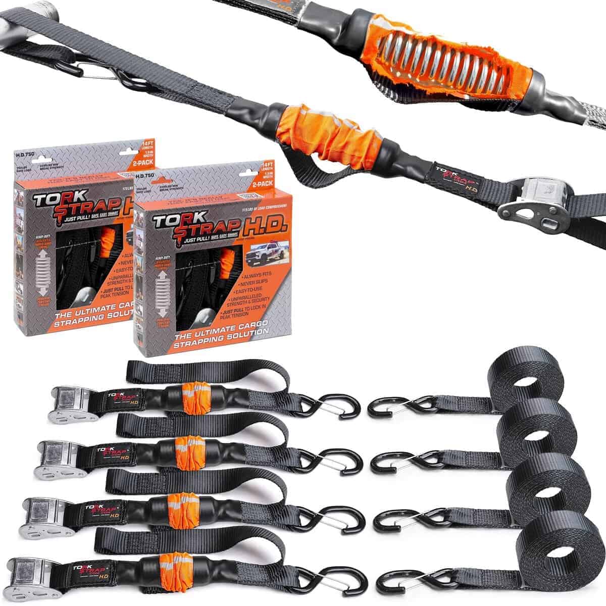 TorkStrap 14' x 1.5'' Correas de amarre de autoajuste