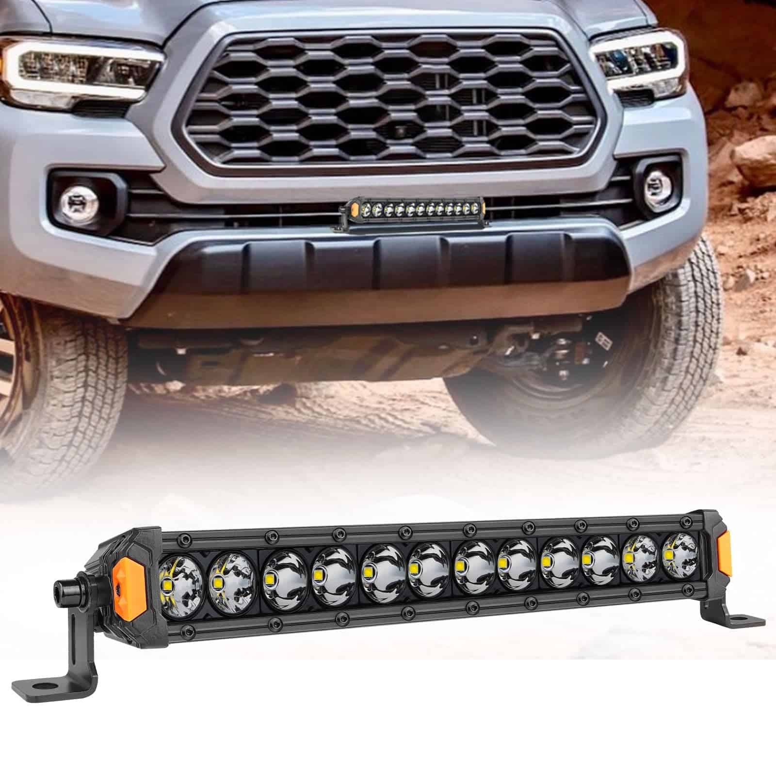 Barra de luz LED delgada de 14 pulgadas de una fila de