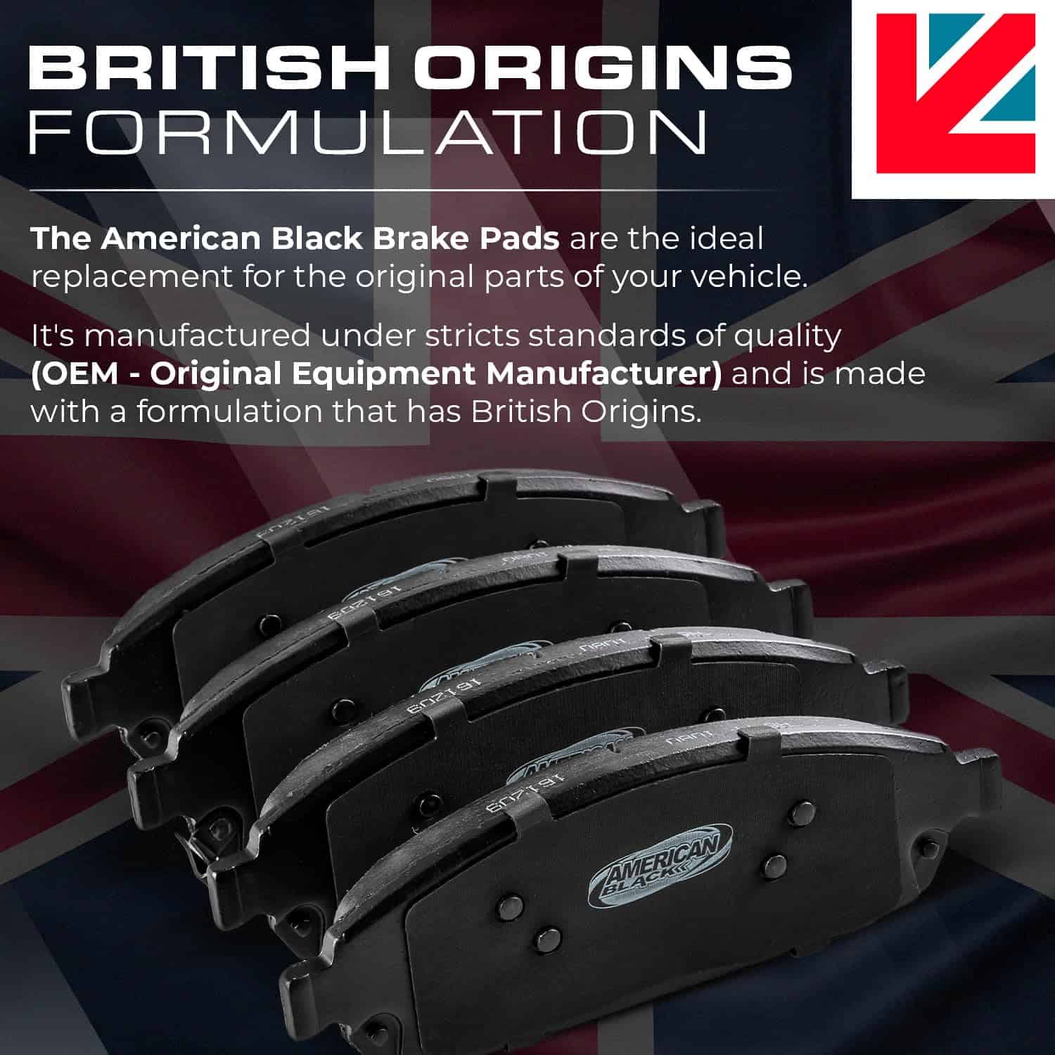 Pastillas de freno traseras American Black D-961 PREMIUM de - Imagen 6