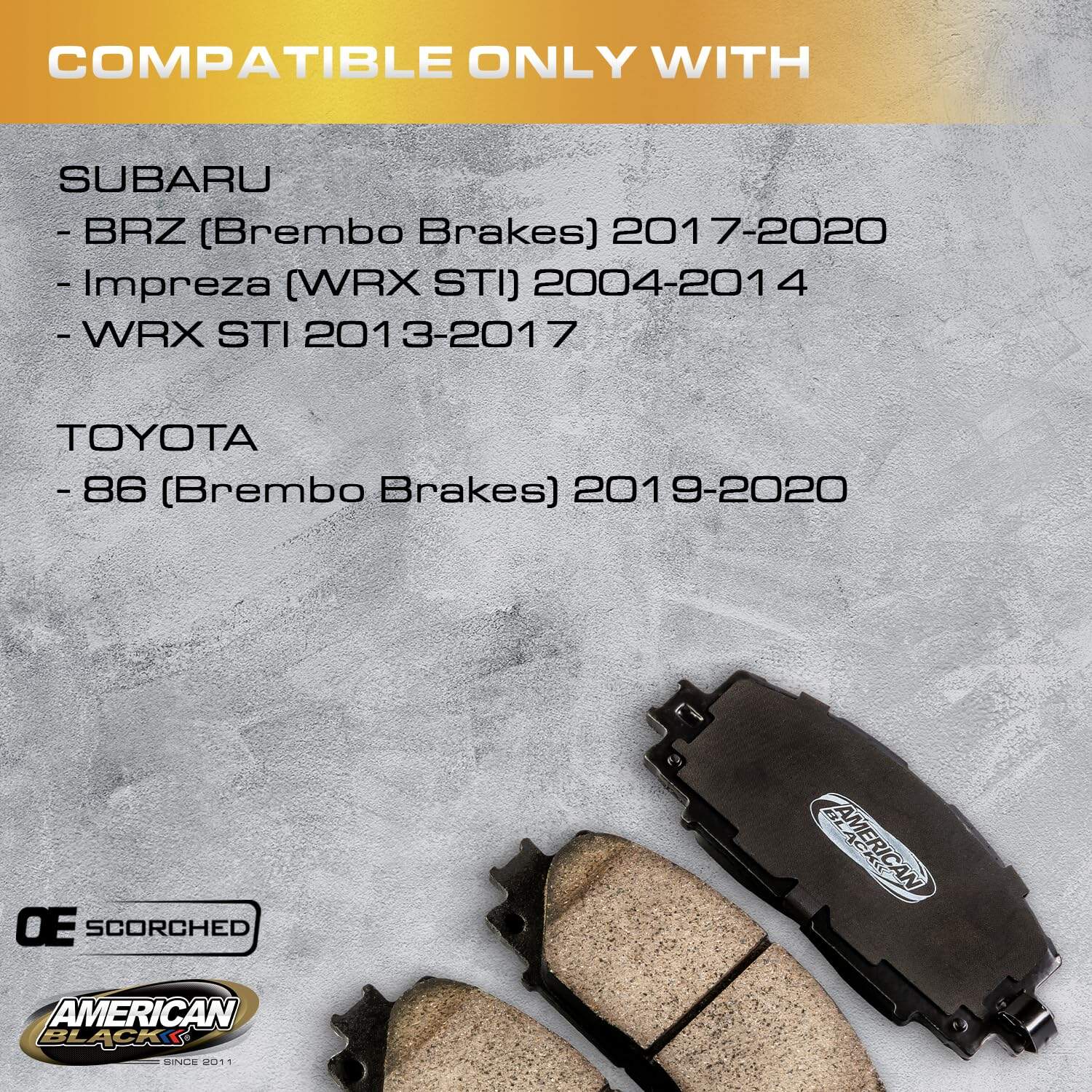 Pastillas de freno traseras American Black D-961 PREMIUM de - Imagen 4