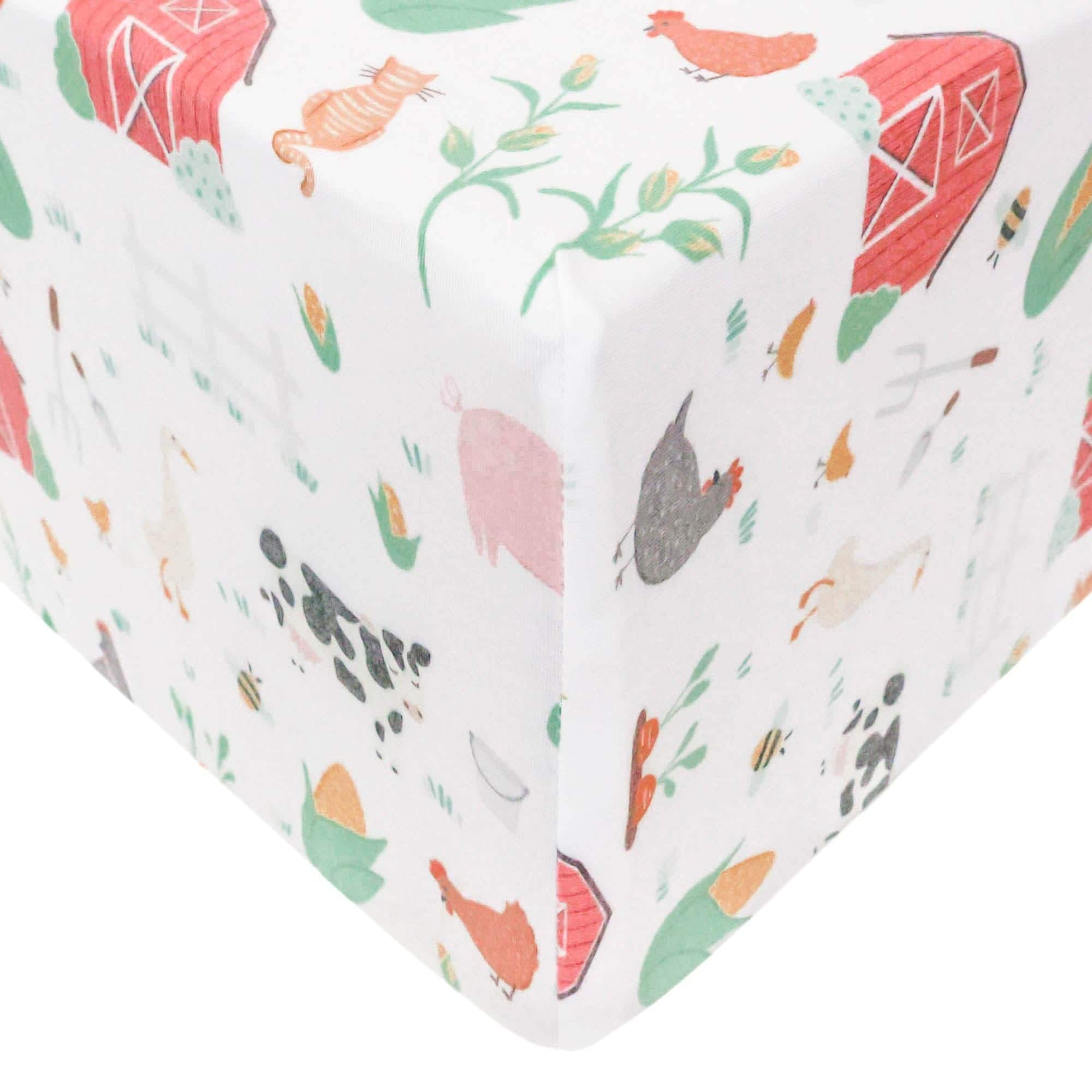 Sábana Ajustada de Punto Premium para Cuna / Cama Infantil