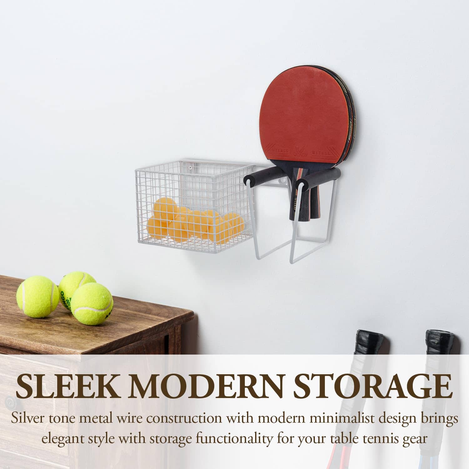 Organizador de Equipo de Tenis de Mesa de 12 Pulgadas de - Imagen 3