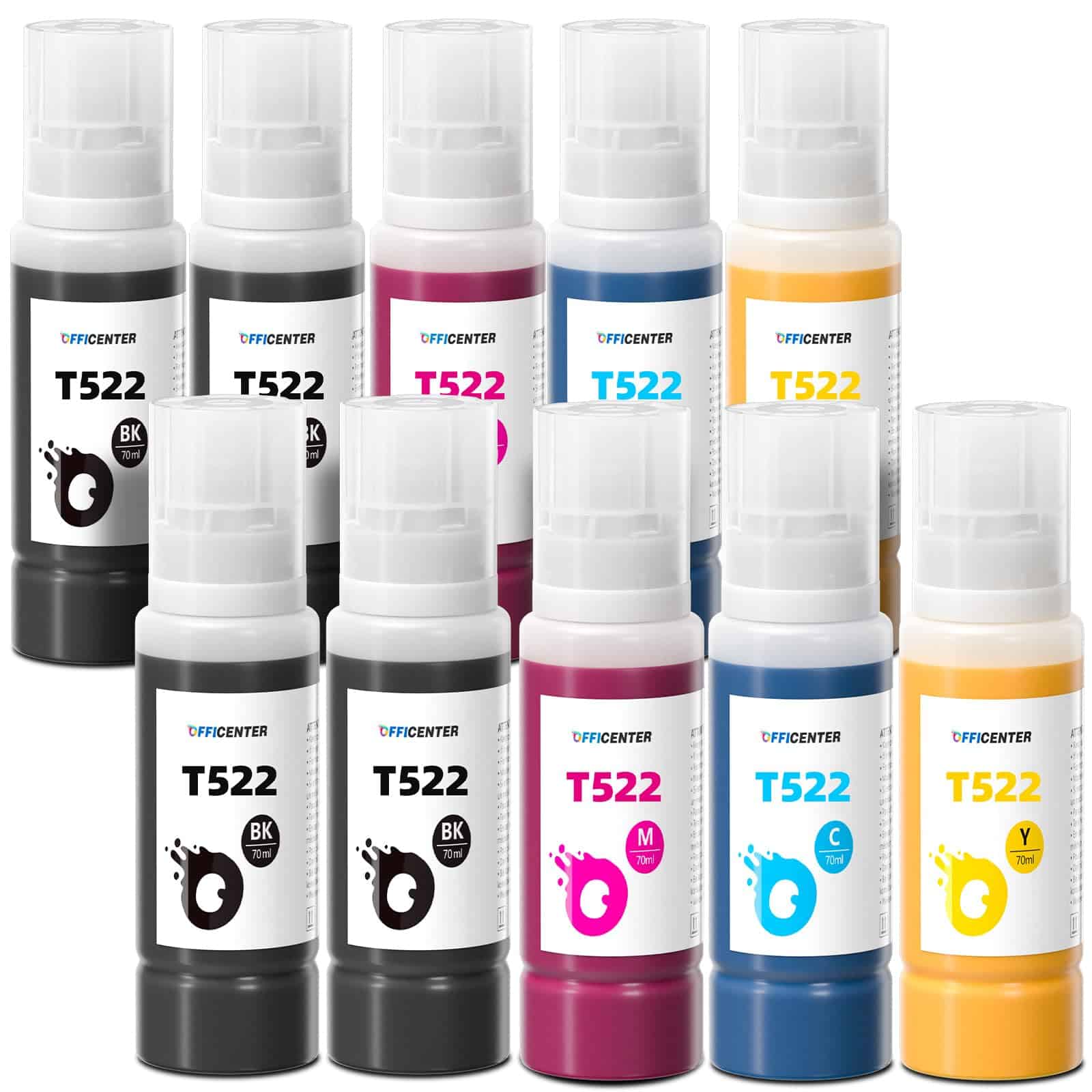 OFFICENTER 10 Botellas 522 de Tinta de Relleno para