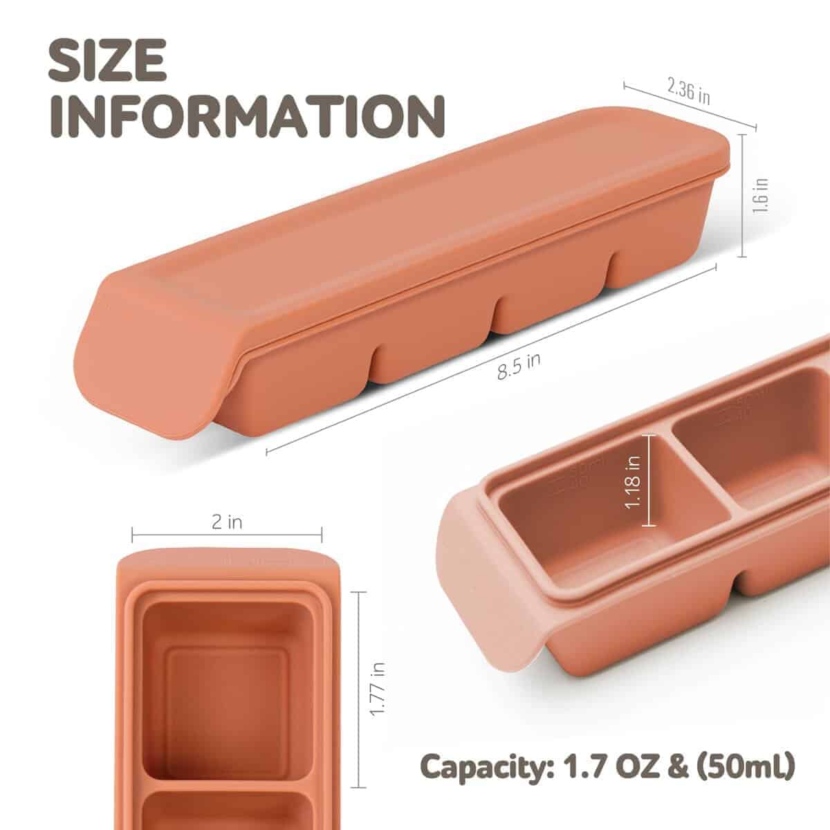 Bandejas de congelador de silicona Firgi con tapa, 4 - Imagen 7