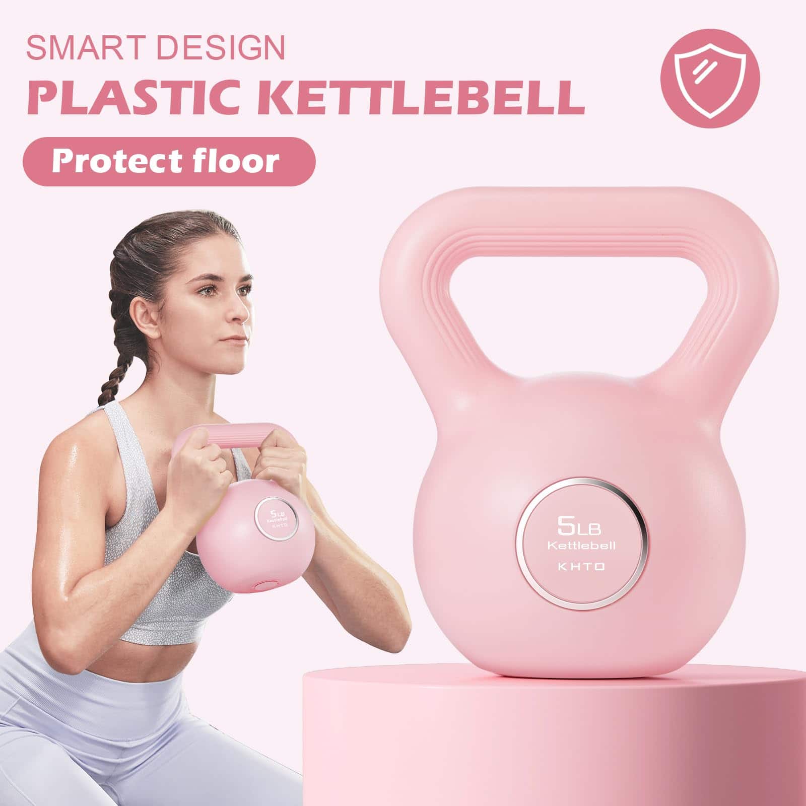KHTO Kettlebells Fitness Exercise - Set de pesas de - Imagen 8