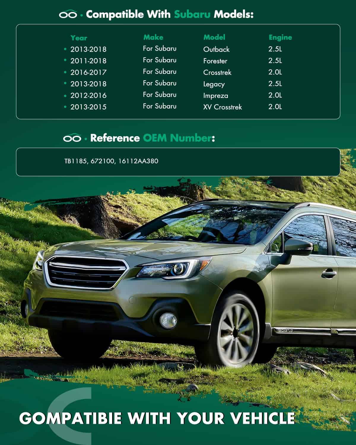 SCITOO Throttle Body TB1185 672100 16112AA380 Cuerpo del - Imagen 4