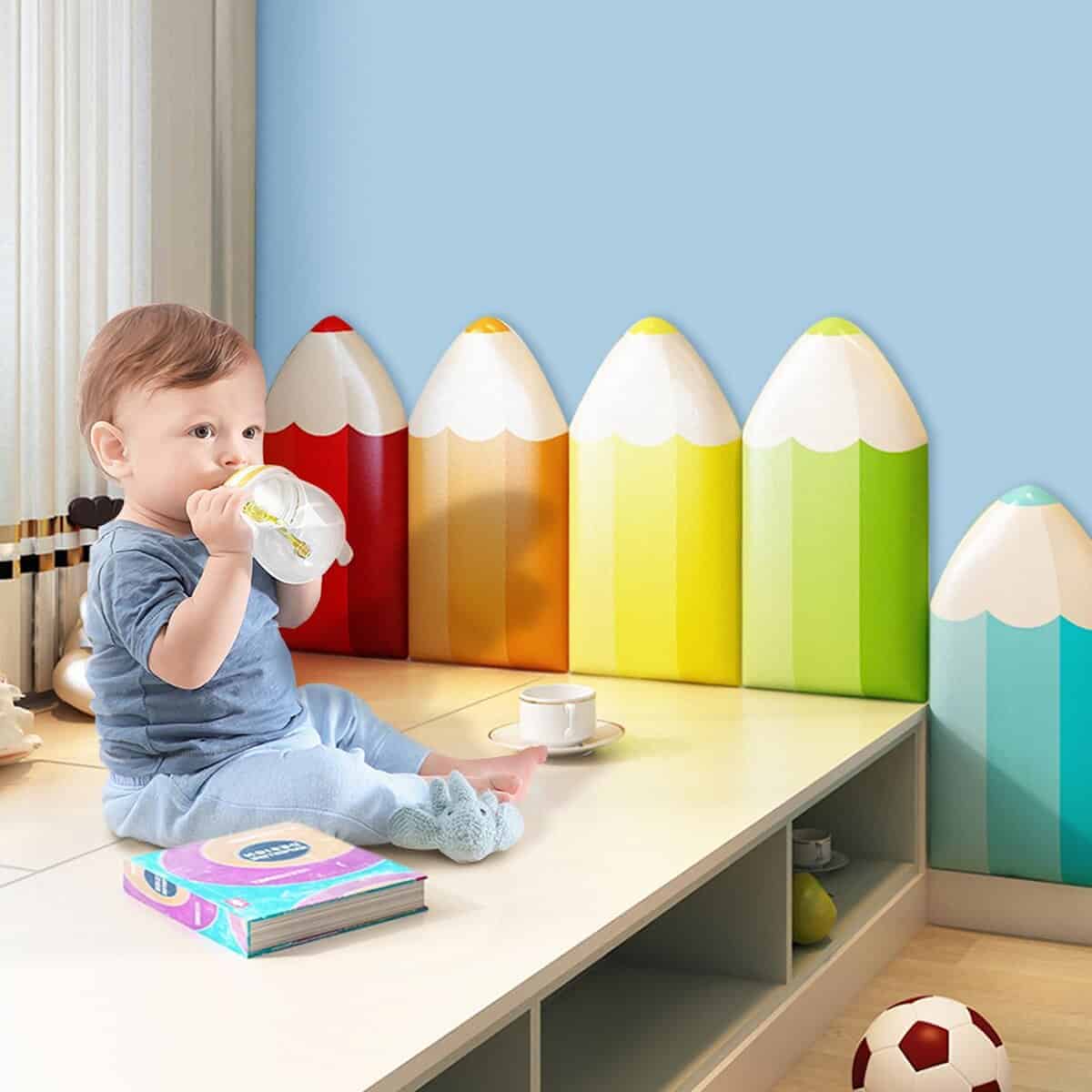 Panel de Pared 3D Anti-Colisión, 4pcs Paneles de Pared - Imagen 5