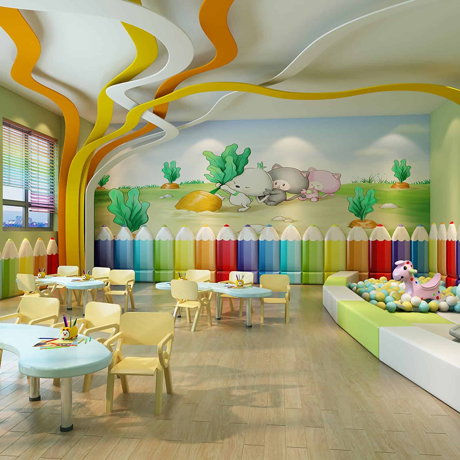 Panel de Pared Anticolisión 3D en Forma de Lápiz, Paneles - Imagen 7