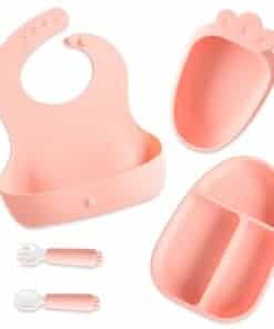 Juego de Alimentación para Bebés de Silicona EuChoiz,