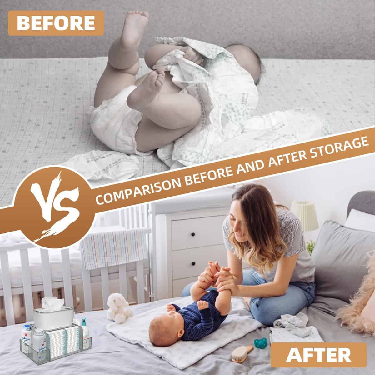 Organizador de pañales GILPWA, cambiador de bebé, - Imagen 7