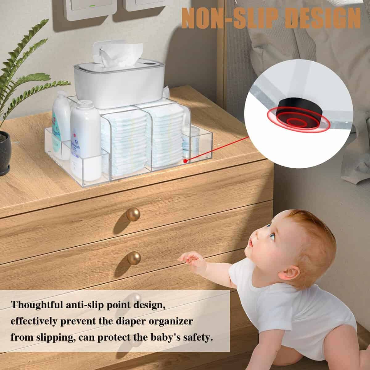 Organizador de pañales GILPWA, cambiador de bebé, - Imagen 6