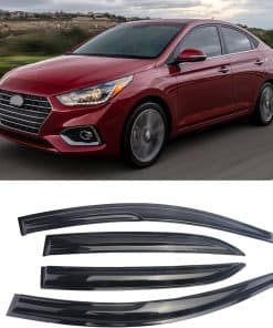 Deflectores de ventana negros para Hyundai Accent 2018-2023
