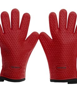 Guantes de Horno de Silicona Kitchen Perfection - -Rojo Real