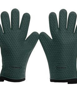 Guantes de Barbacoa de Silicona Kitchen -Dark Green