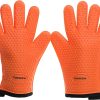 Guantes de Horno de Silicona KITCHEN PERFECTION -Naranja