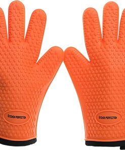 Guantes de Horno de Silicona KITCHEN PERFECTION -Naranja