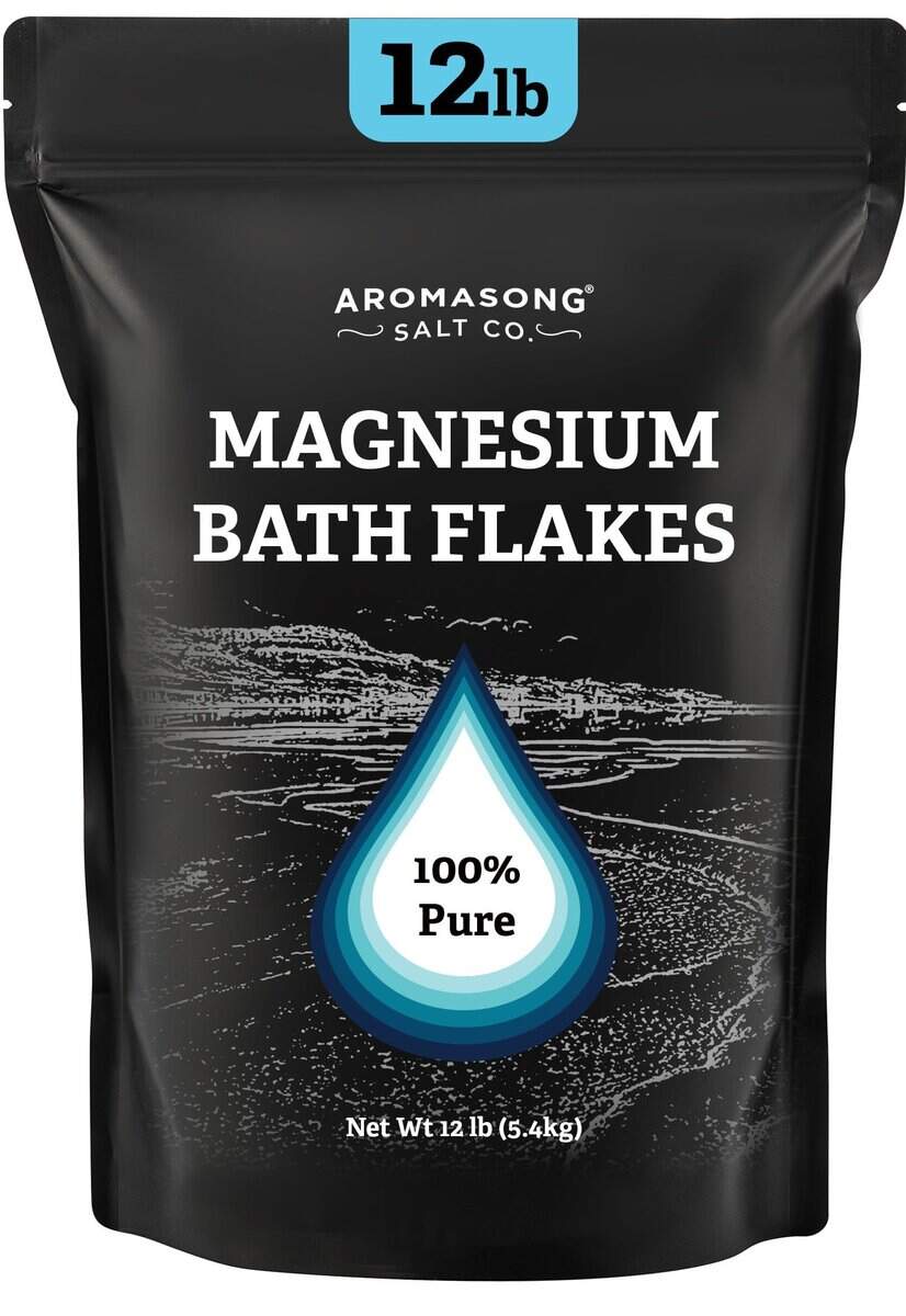 Aromasong Magnesium Flakes del Mar Muerto, Bolsa Negra de