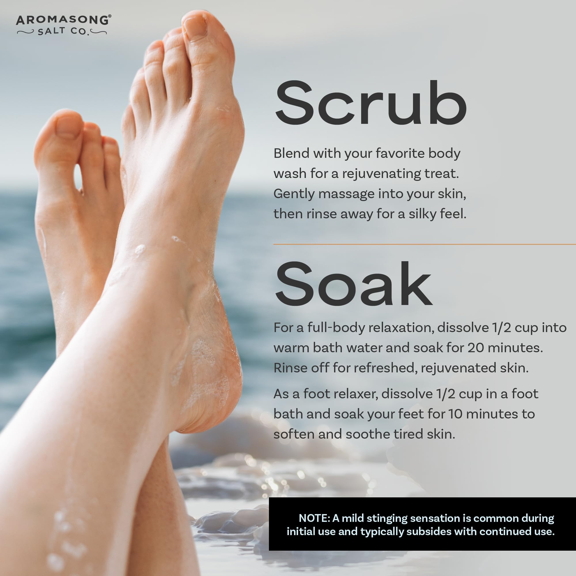 Aromasong Magnesium Flakes del Mar Muerto, Bolsa Negra de - Imagen 5