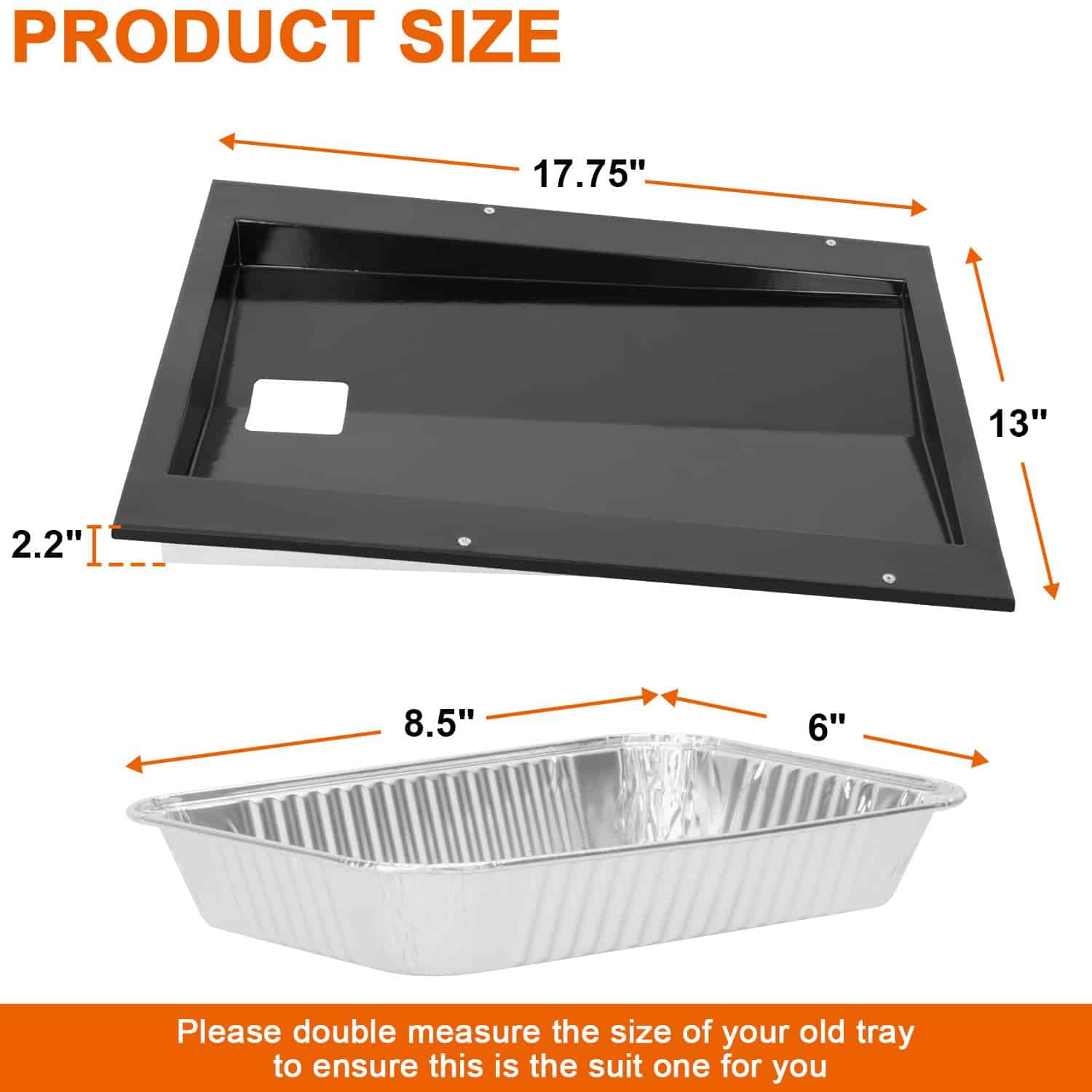 Bandera del colector de grasa DELSbbq 91354 con 10 piezas - Imagen 3