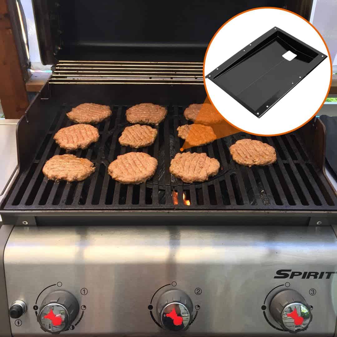 Bandera del colector de grasa DELSbbq 91354 con 10 piezas - Imagen 8