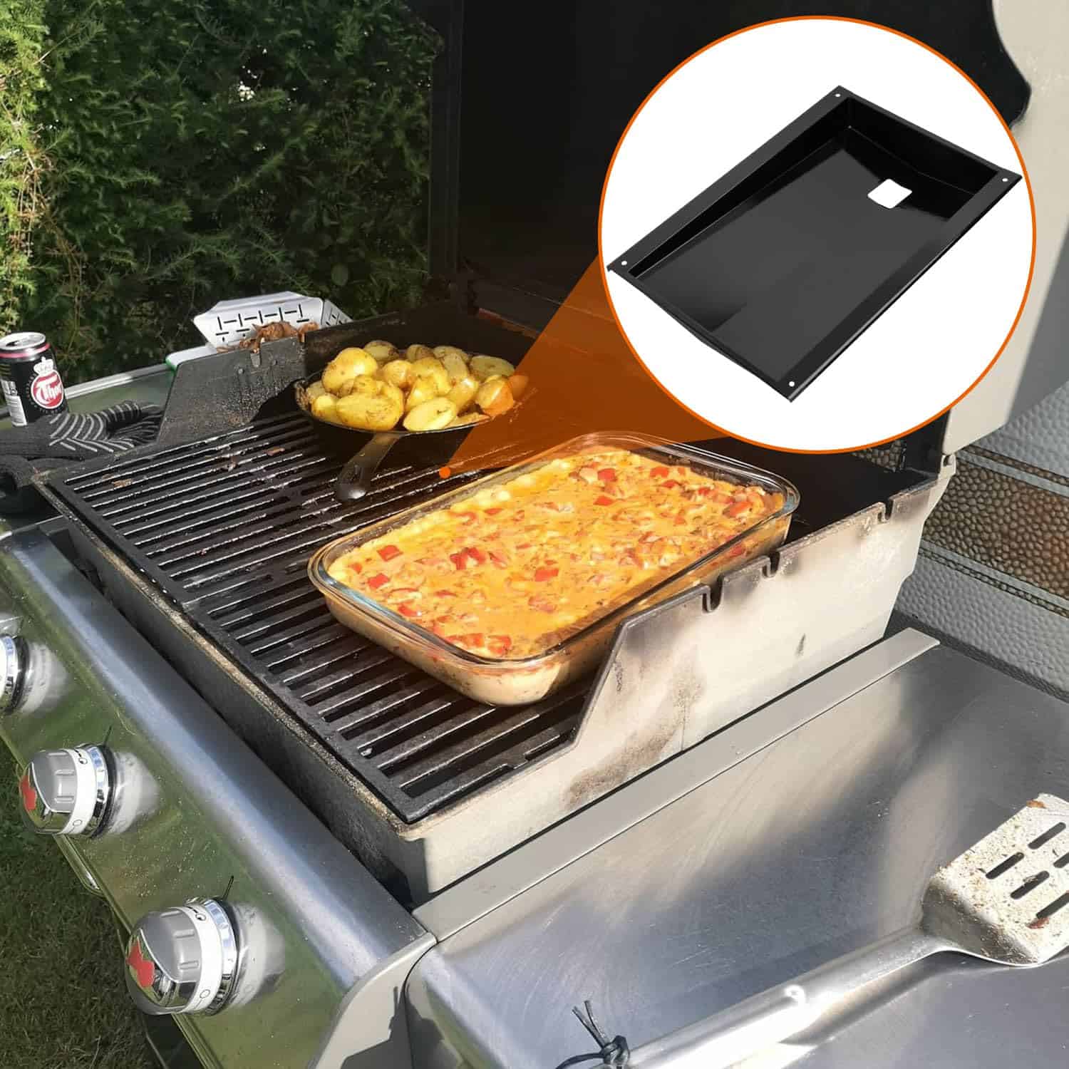 Bandeja de grasa 62757 con 10 piezas de bandeja de goteo de - Imagen 8