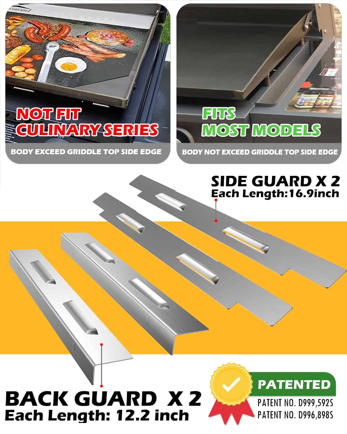 Guardias contra el viento mejoradas para la parrilla 28''XL - Imagen 7