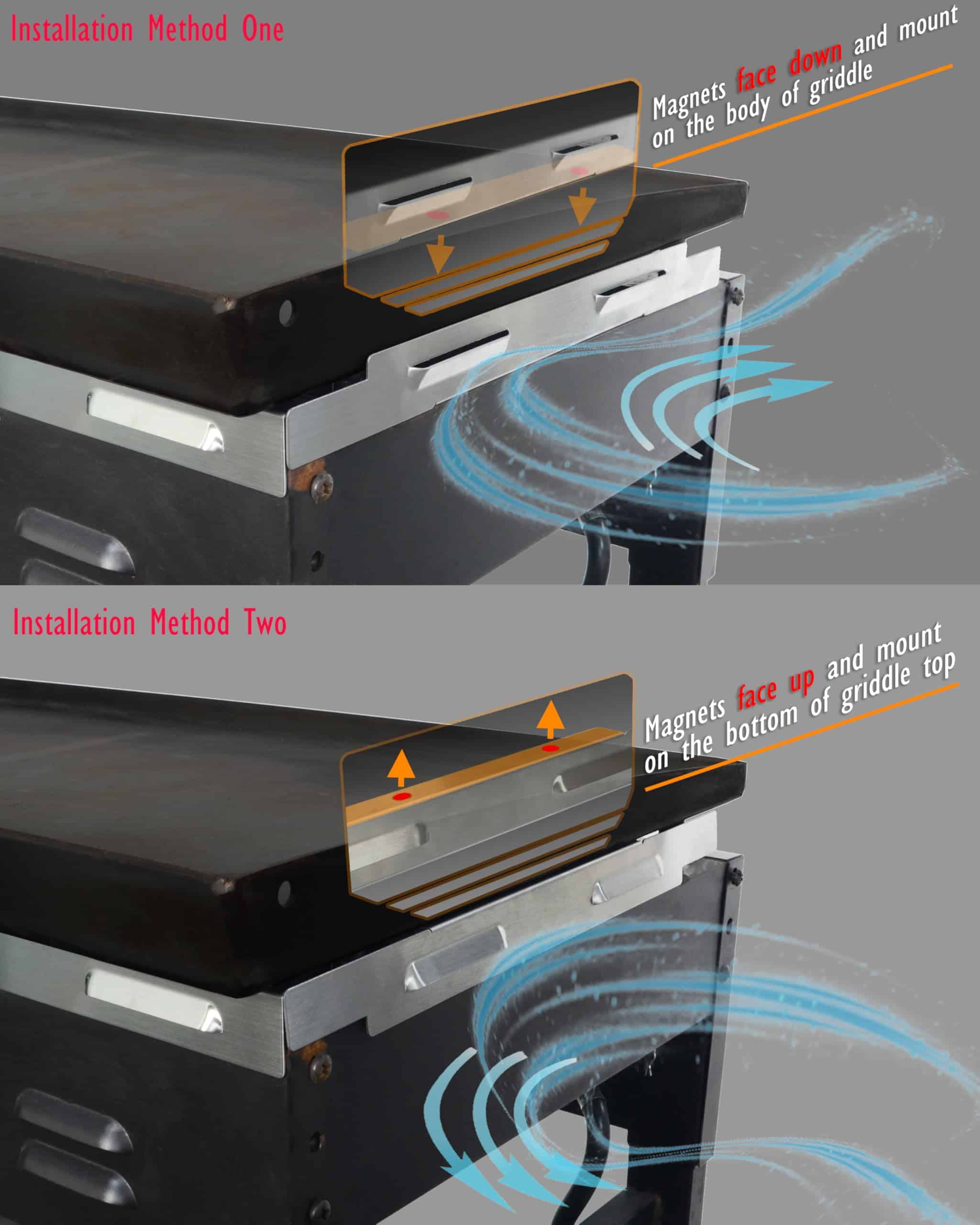 Guardias contra el viento mejoradas para la parrilla 28''XL - Imagen 5