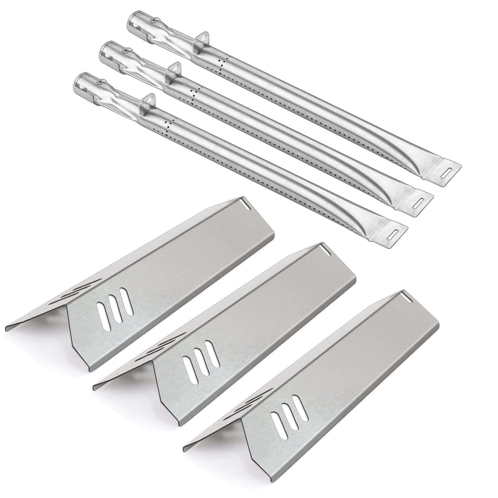 Zemibi 3-Pack 14 3/16" Heat Plate and 15 5/8" Grill Burner