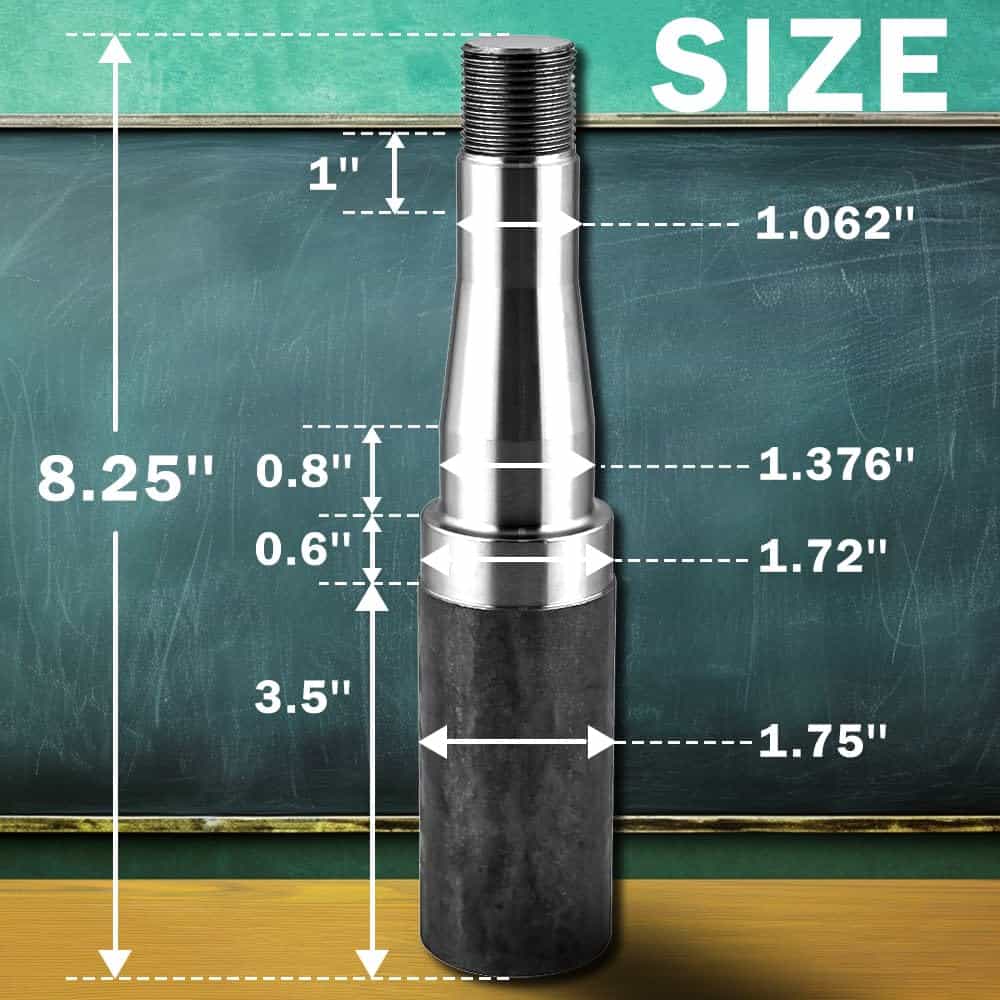 JADODE Eje del Remolque Husillo 84 para 3500 lbs 1-3/4", se - Imagen 4